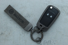 Чохол Buick сірий метал шкіра універсальний