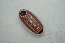 Чохли Nissan матовий коричневий поліуретан