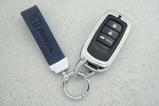 Чохол Honda синя шкіра + метал