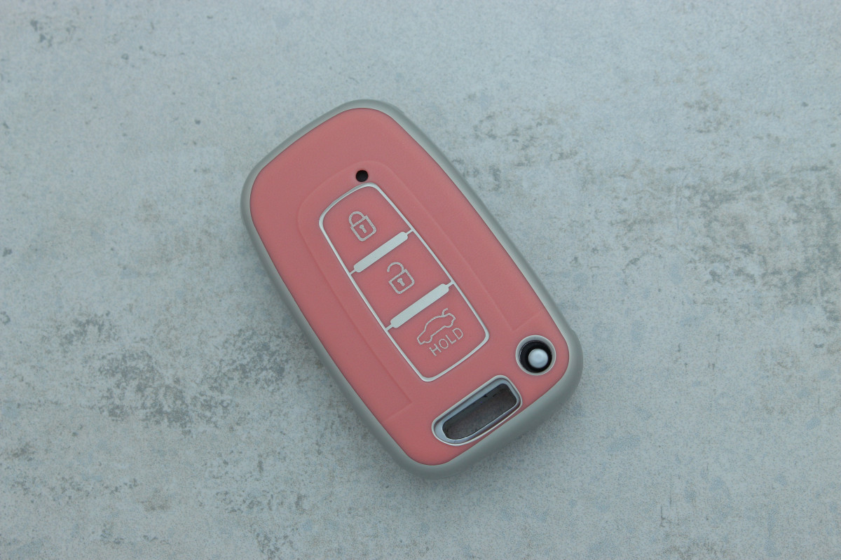 Чохол Hyundai рожевий поліуретан