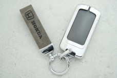 Чохол Honda сірий шкіра + метал, універсальний