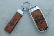 Чохол Fiat коричневий метал шкіра універсальний