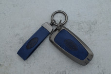 Чохол Ford сірий синій метал шкіра універсальний