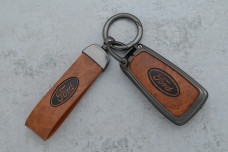 Чохол Ford сірий коричневий метал шкіра