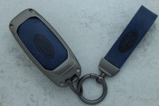 Чохол Ford сірий синій метал шкіра