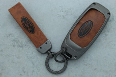 Чохол Ford сірий метал шкіра