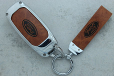 Чохол Ford коричневий метал шкіра