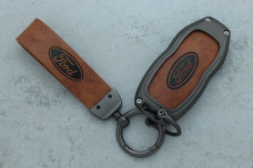 Чохол Ford сірий коричневий метал шкіра