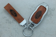 Чохол Ford коричневий метал шкіра