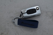 Чохол Citroen синій метал шкіра універсальний