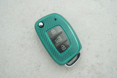 Чохол Hyundai карбон зелений поліуретан