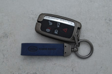 Чохол Land Rover сірий метал шкіра