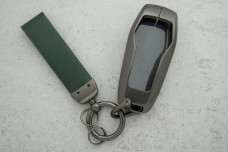 Чохол Ford зелений сірий шкіра + метал