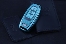 Чохол Audi carbon зелений