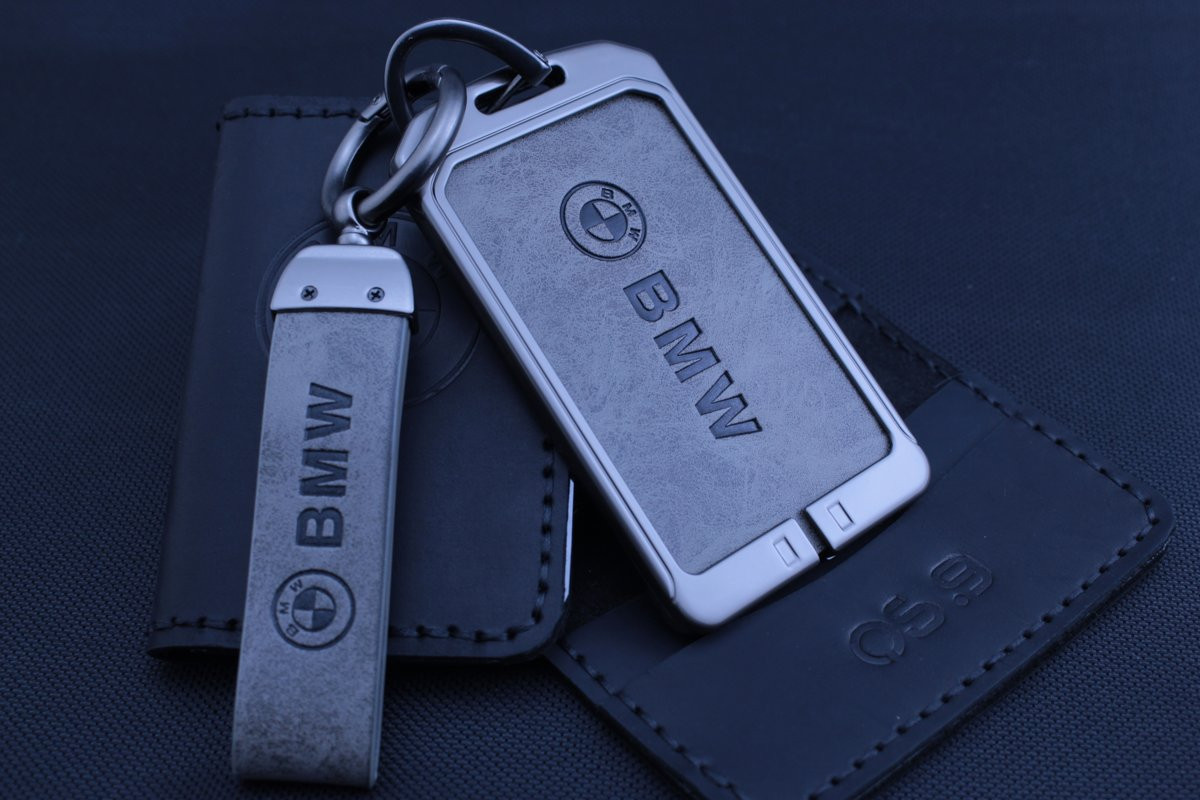 Чохол BMW метал + шкіра