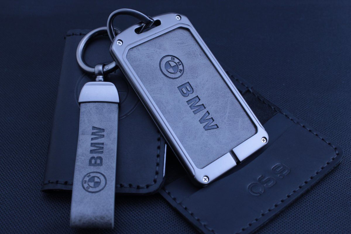Чохол BMW метал + шкіра