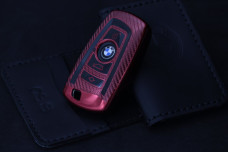 Чохол BMW carbon червоний
