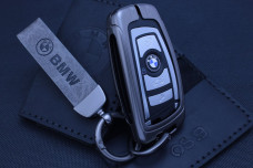 Чохол BMW метал + шкіра
