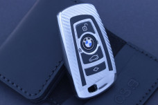 Чохол BMW carbon silver