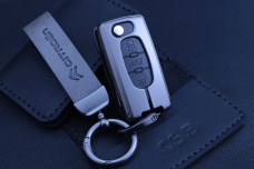 Чохол Citroen метал + шкіра