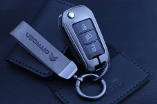 Чохол Citroen метал + шкіра