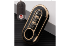 Чохол Fiat чорний з золотом