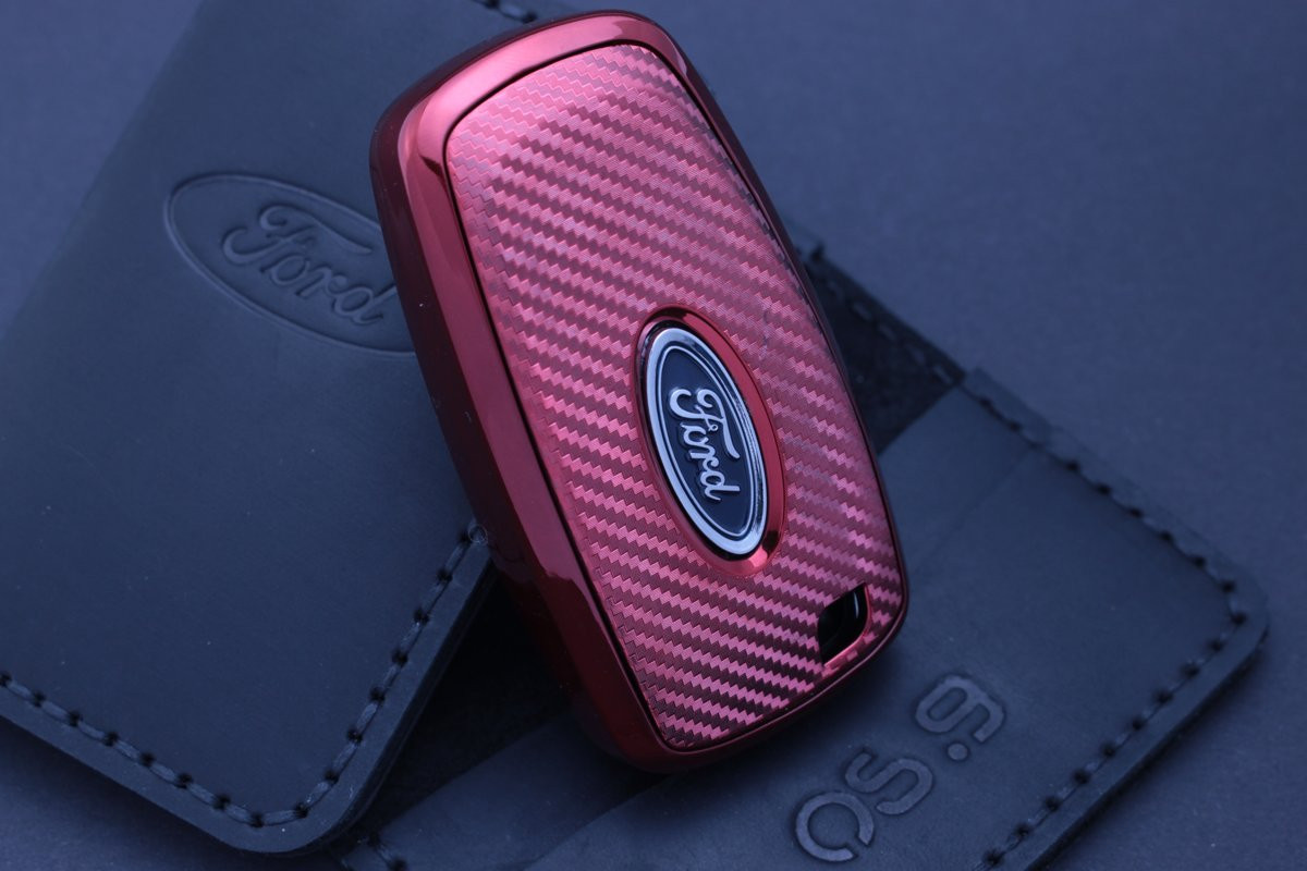 Чохол Ford carbon червоний