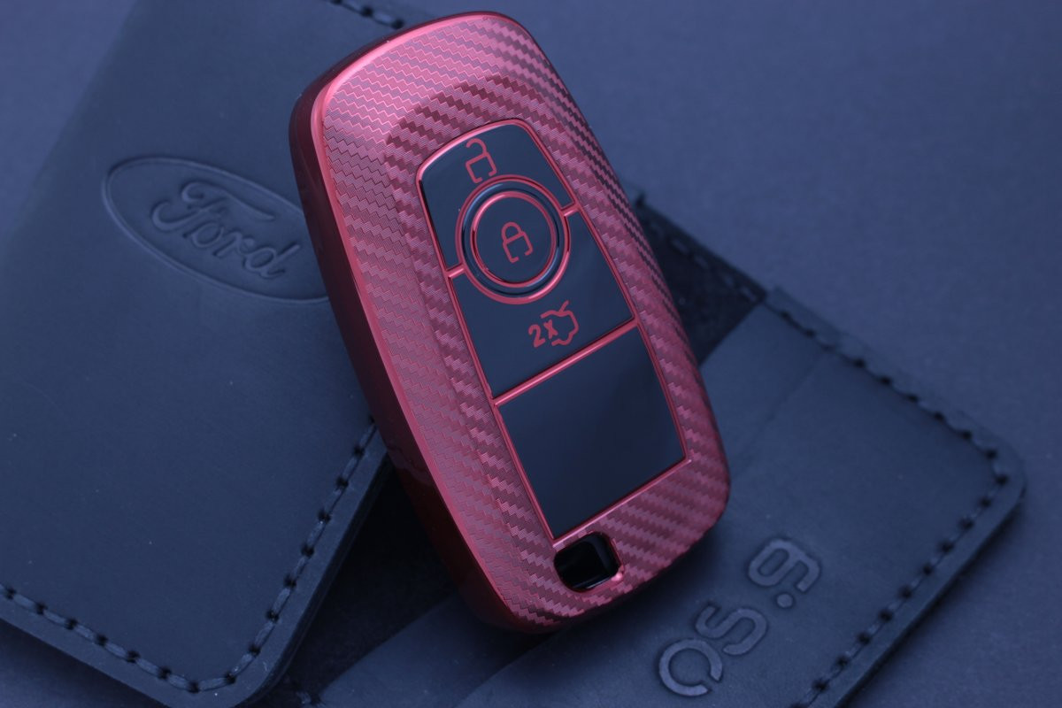 Чохол Ford carbon червоний