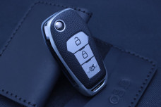 Чохол Ford срібло фактура шкіри