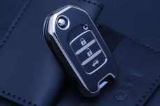 Чохол Honda чорний з золотом