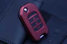 Чохол Honda carbon червоний