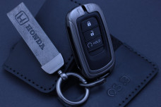 Чохол Honda метал + шкіра