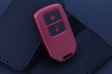 Чохол Honda carbon червоний