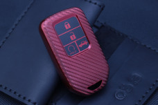 Чохол Honda carbon червоний