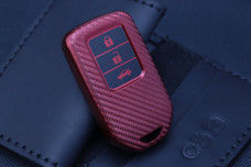 Чохол Honda carbon червоний