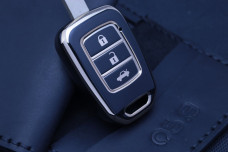 Чохол Honda чорний з золотом