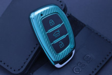 Чохол Hyundai carbon зелений