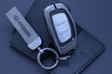 Чохол Hyundai метал + шкіра