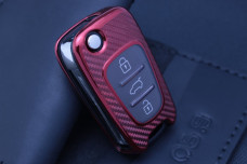 Чохол Hyundai/Kia carbon червоний