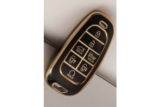 Чохол Hyundai Smart чорний з золотом