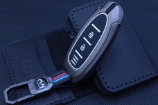 Чохол Infiniti Smart 3КН ПТ black мет+силікон №2