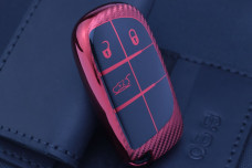 Чохол Chrysler/Dodge/Fiat/Jeep carbon червоний
