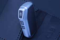 Чохол Kia срібло фактура шкіри