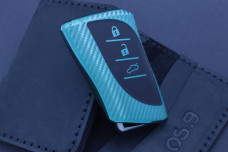 Чохол Lexus carbon зелений