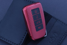 Чохол Lexus carbon червоний