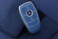 Чохол Mercedes темно-блакитний