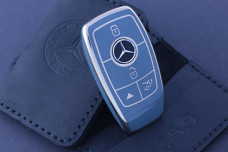 Чохол Mercedes темно-блакитний