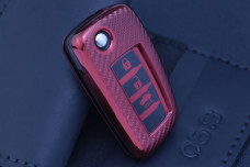 Чохол Nissan carbon червоний