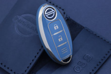 Чохол Nissan темно-блакитний