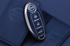 Чохол Nissan чорний з золотом